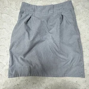Anthropologie Edme &amp; Esyllte Women's Size 8 Blue Striped Career Pencil Skirt