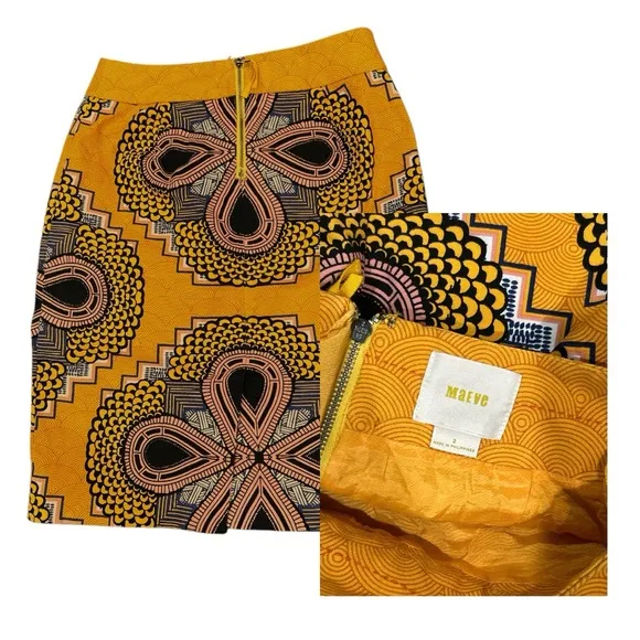 Anthropologie Maeve Clementina Pencil Skirt - Size 2