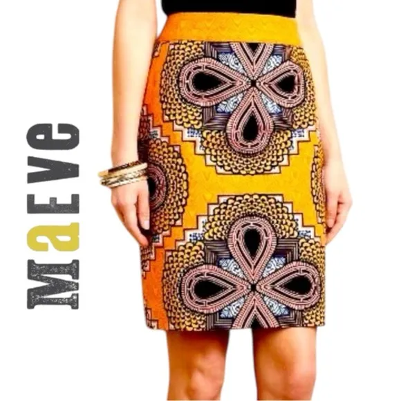 Anthropologie Maeve Clementina Pencil Skirt - Size 2