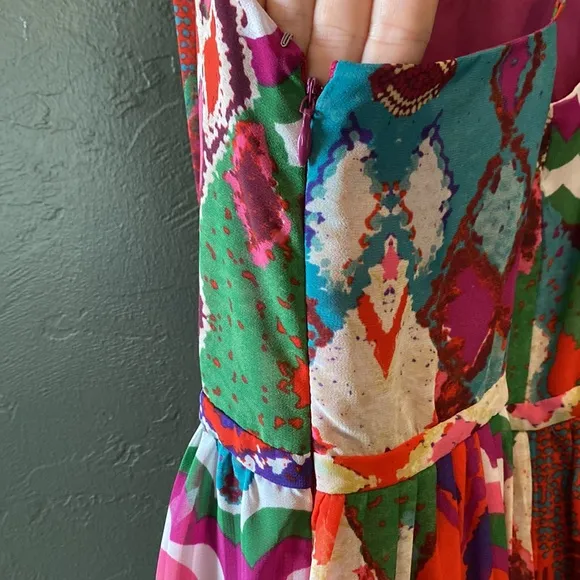 Anthropologie Maeve Tarana maxi printed dress size 6