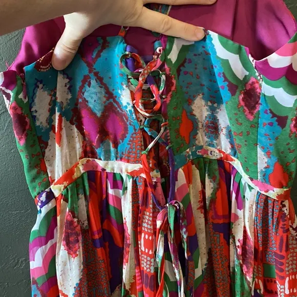 Anthropologie Maeve Tarana maxi printed dress size 6