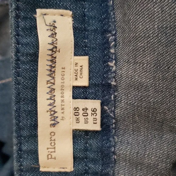 Anthropologie Pilcro and the Letterpress  Denim Asymmetrical Wrap Skirt