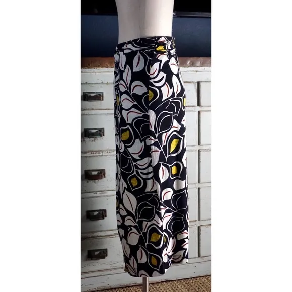 Anthropologie Sheila Abstract Midi Skirt New SP