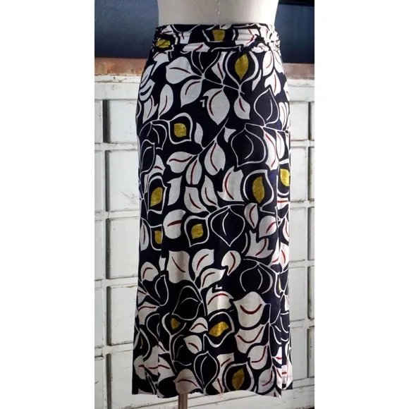 Anthropologie Sheila Abstract Midi Skirt New SP