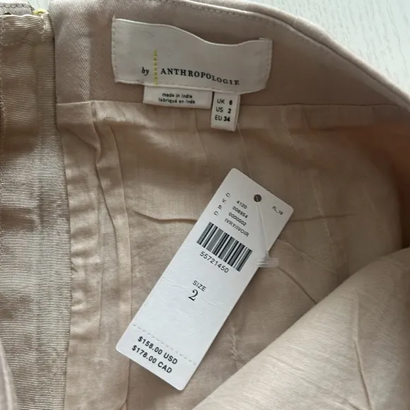 Anthropologie Verona Embroidered Pencil Skirt