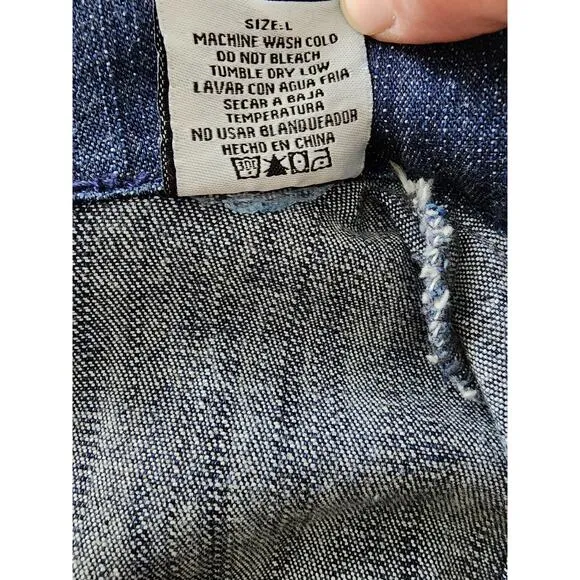 Apple Bottoms Denim Suit Jacket Size Large