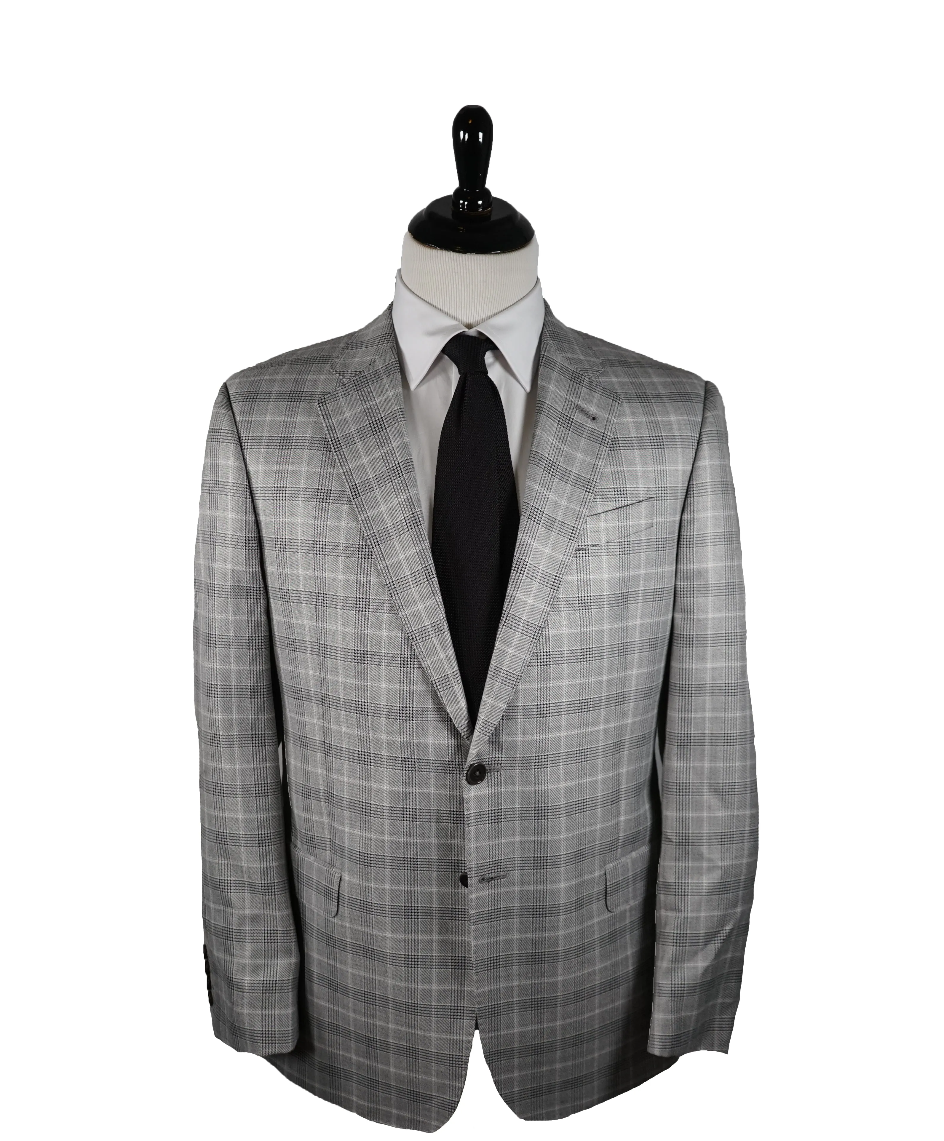 ARMANI COLLEZIONI - “G Line” Black & White Bold Check Blazer - 42R