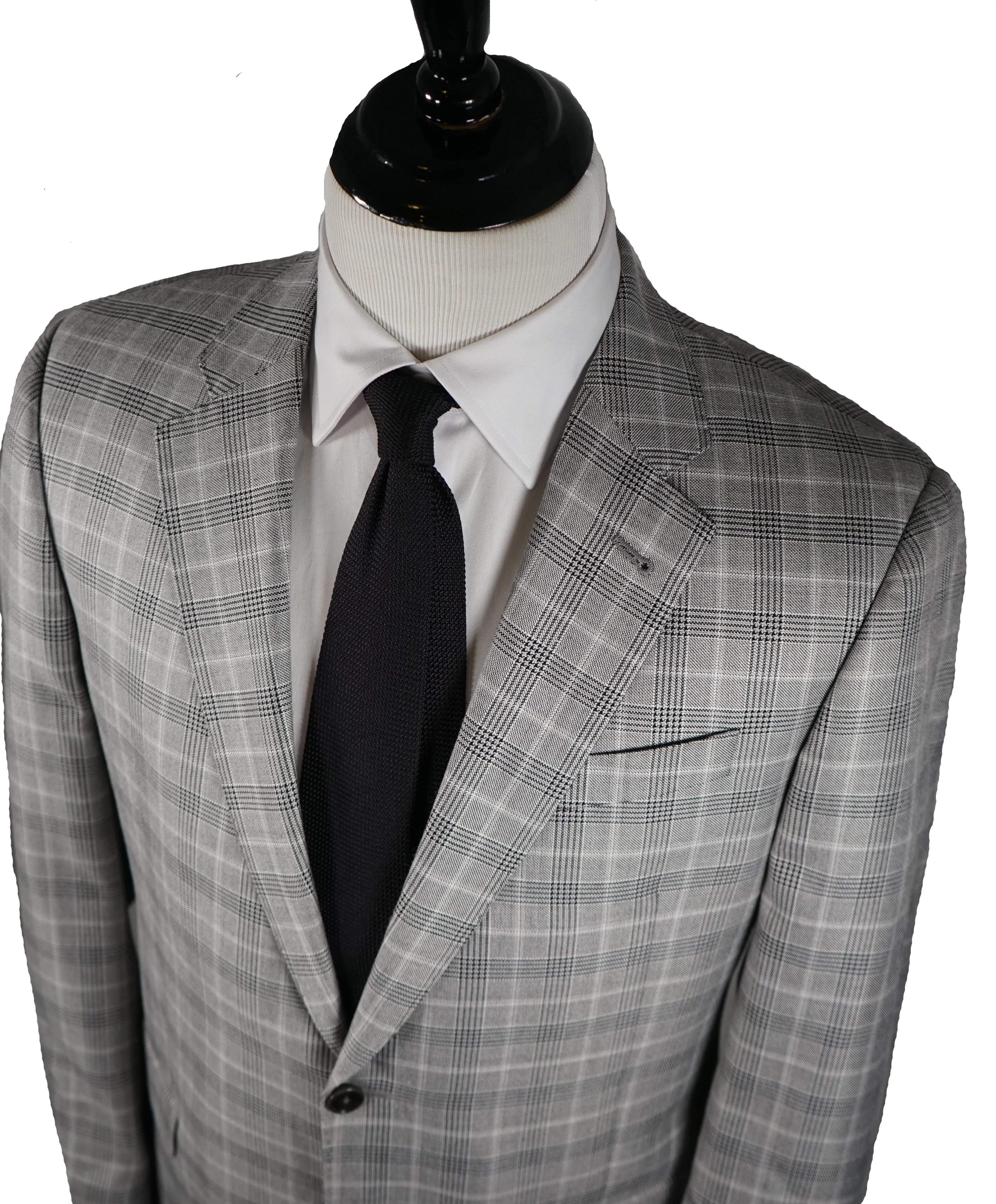 ARMANI COLLEZIONI - “G Line” Black & White Bold Check Blazer - 42R