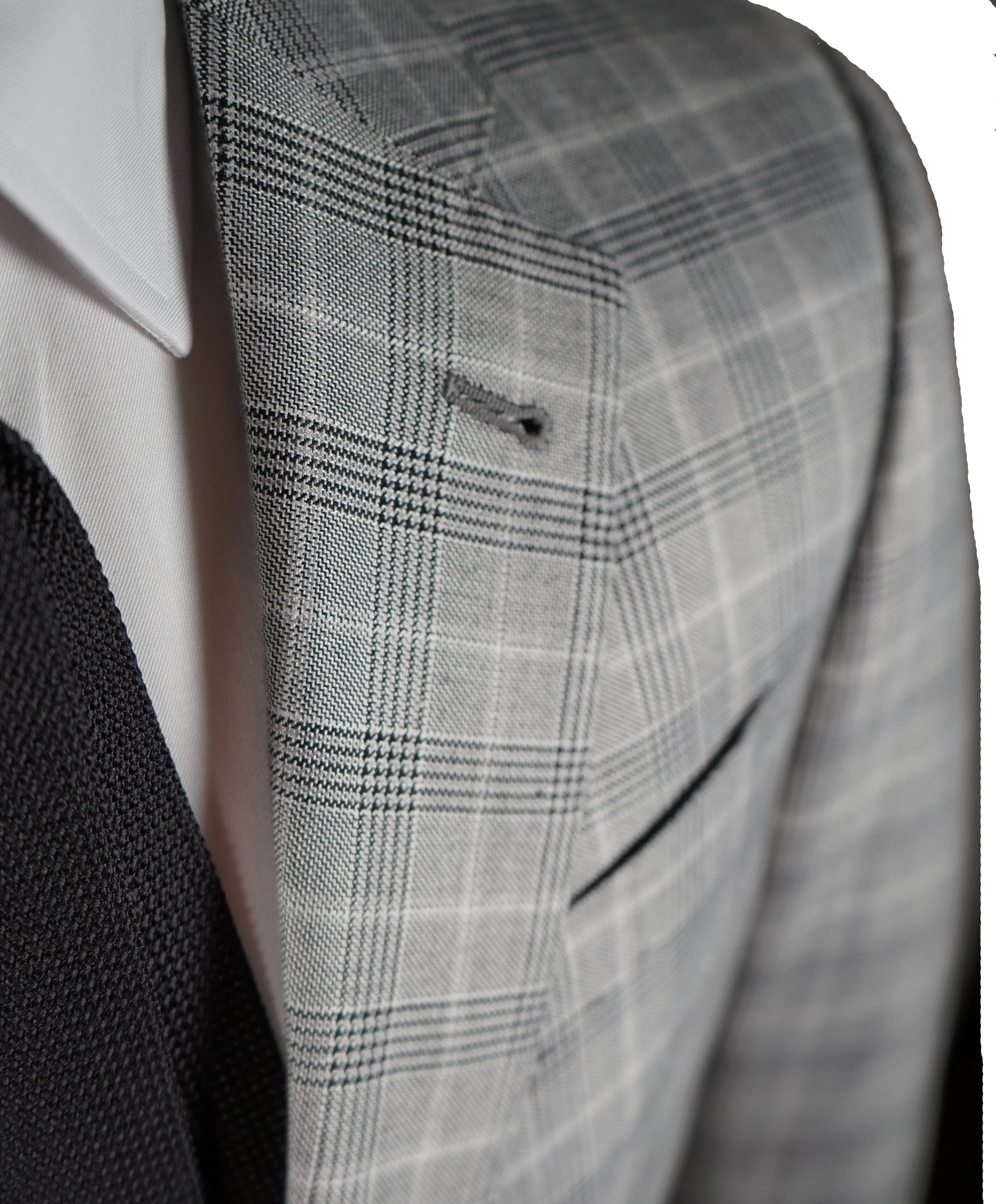 ARMANI COLLEZIONI - “G Line” Black & White Bold Check Blazer - 42R