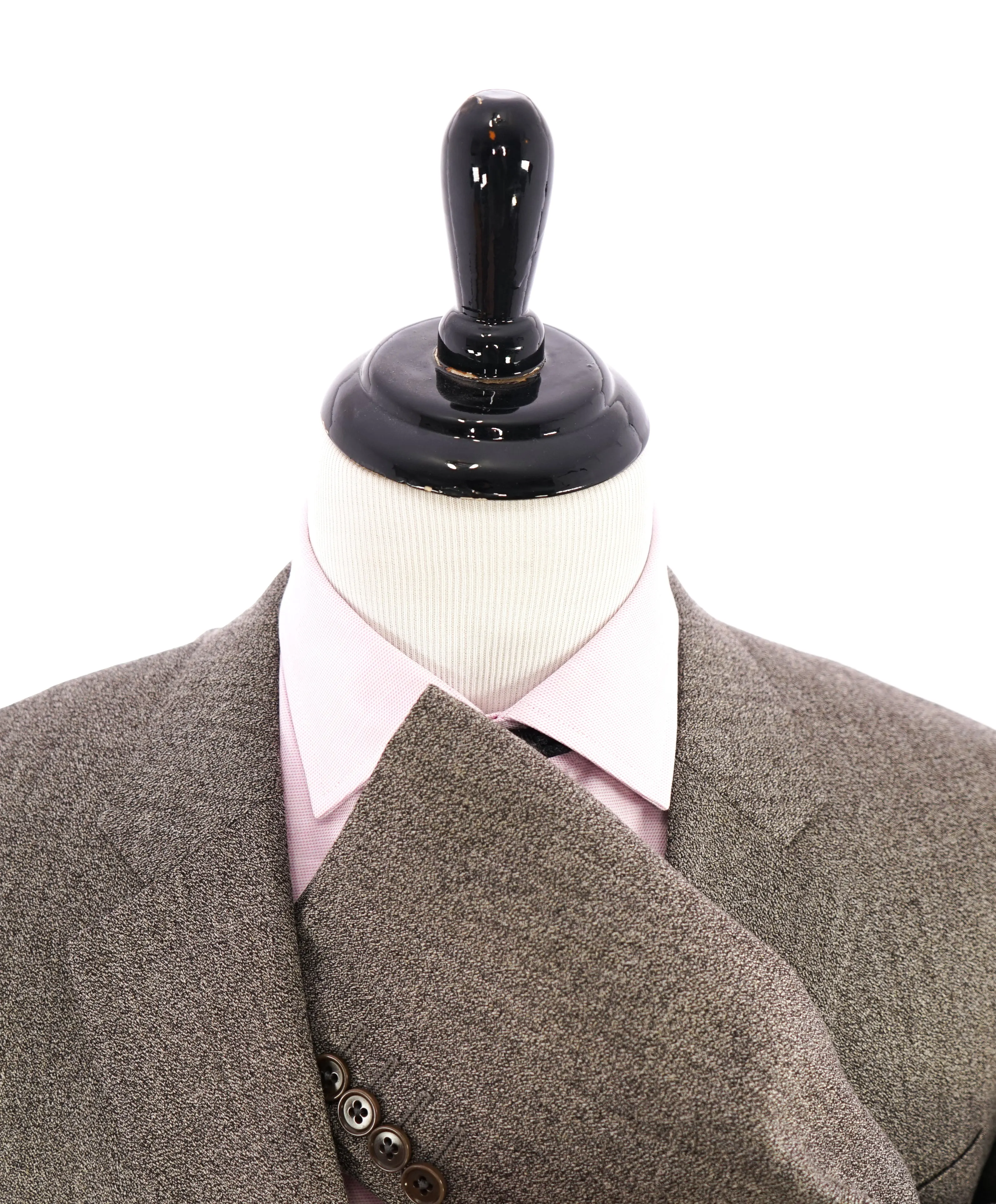 ARMANI COLLEZIONI - "G Line" MELANGE Brown & Gray 2-Button Suit - 50R