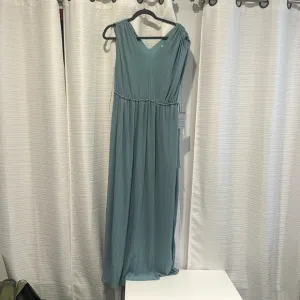 ASTR the label v neck pleated drawstring waisted midi dress*NWT