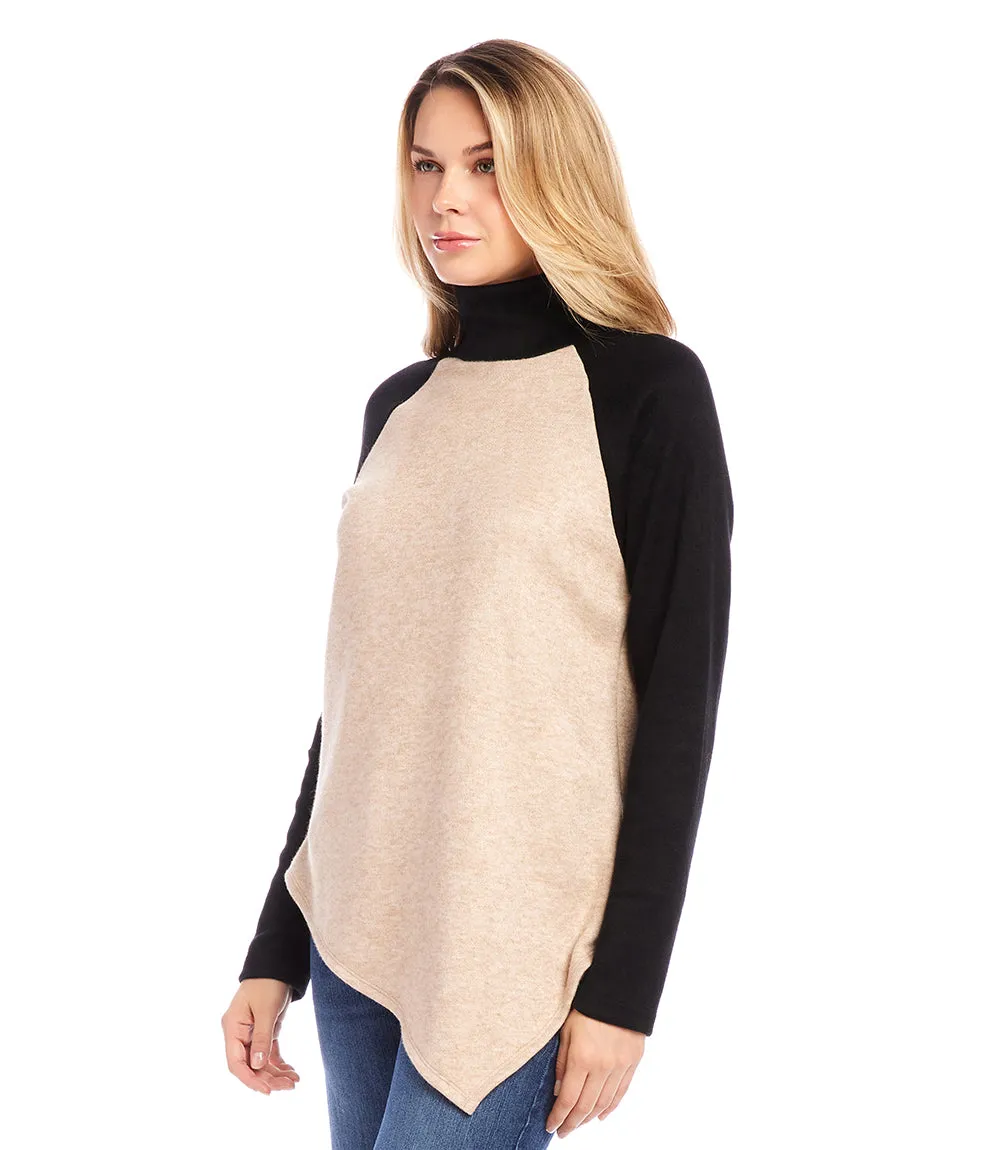 Asymmetric Turtleneck Top