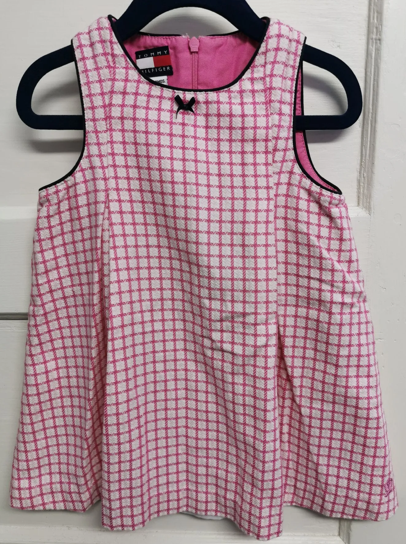 BABY GIRL SIZE 12/18 MONTHS - TOMMY HILFIGER, Pleated Dress EUC B38