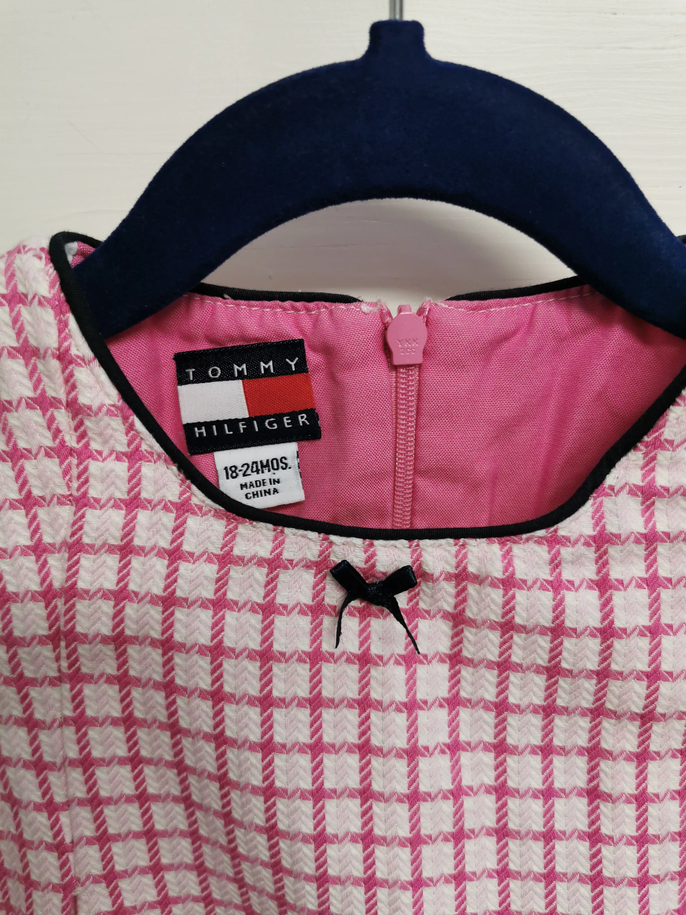 BABY GIRL SIZE 12/18 MONTHS - TOMMY HILFIGER, Pleated Dress EUC B38