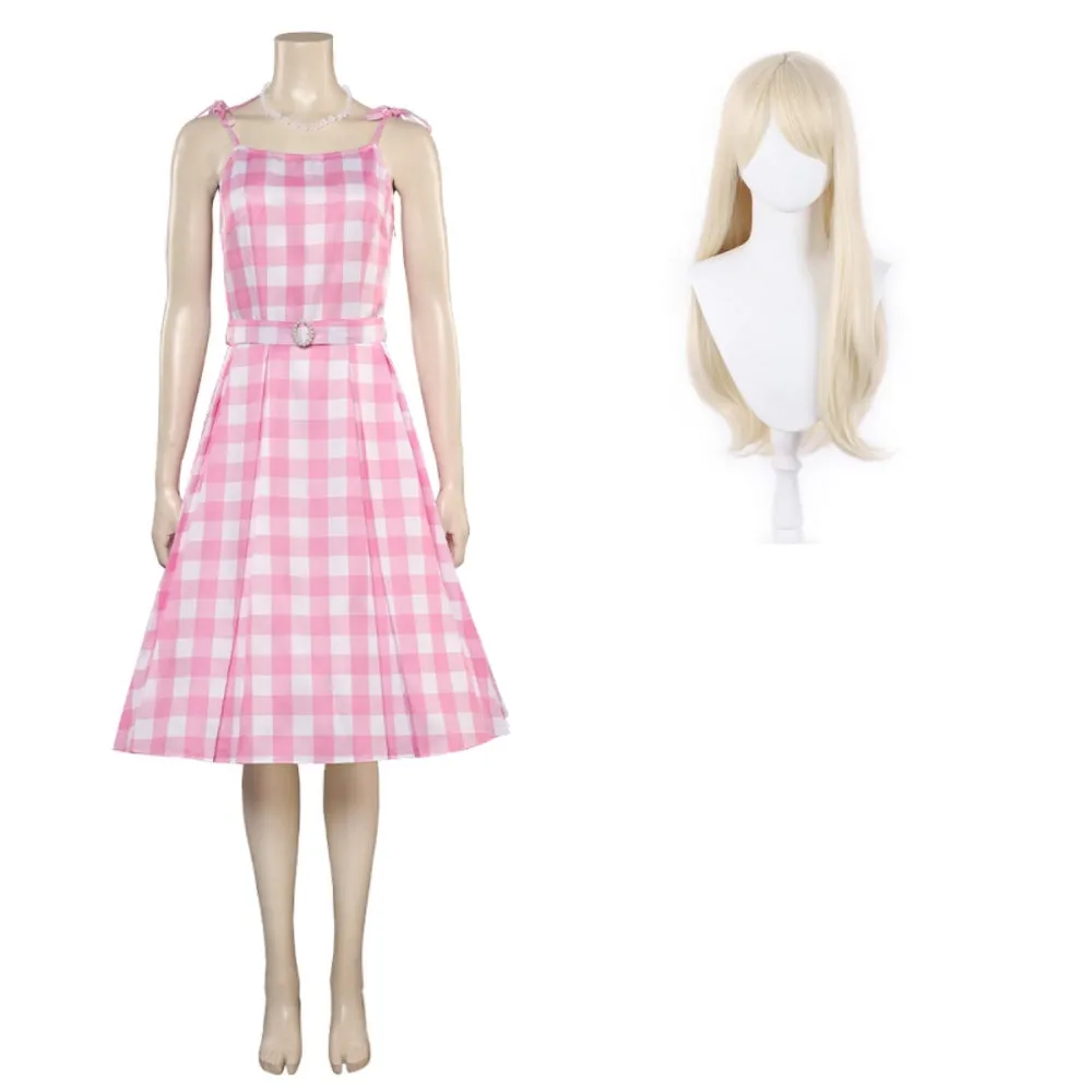 Barbie 2023 Margot Robbie Cosplay Costume Dresses Halloween Carnival Party Suit