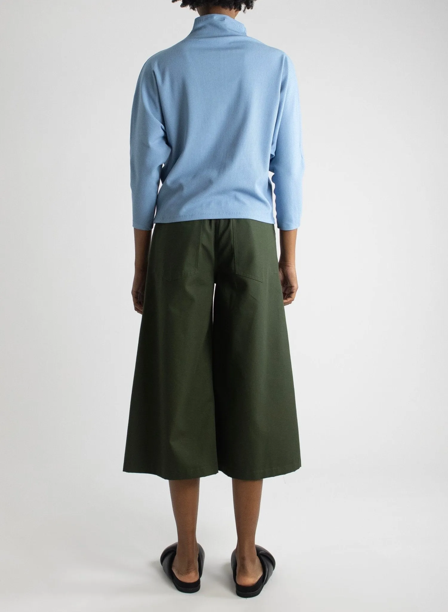 Batwing Skinny Top - Powder Blue