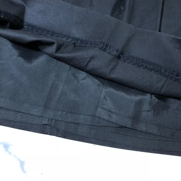 BCBGMaxAzria Black Pleated Shana Pencil Skirt