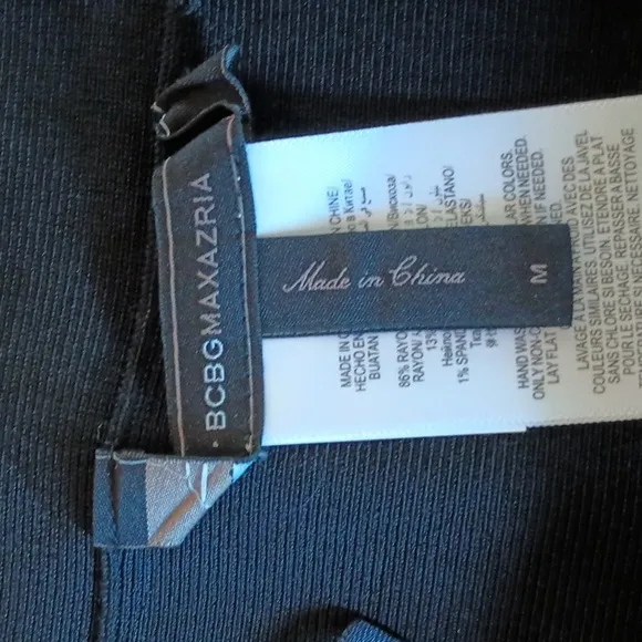 Bcbgmaxazria pencil skirt black white size M