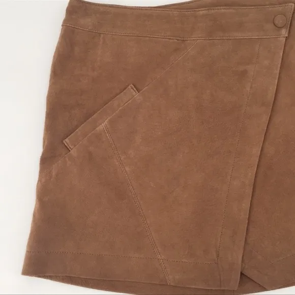 Blank NYC High Rise Suede Wrap Skirt Size 25