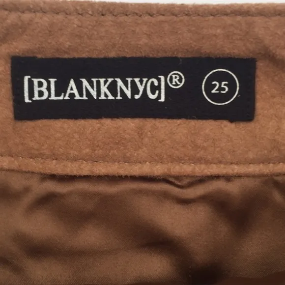 Blank NYC High Rise Suede Wrap Skirt Size 25