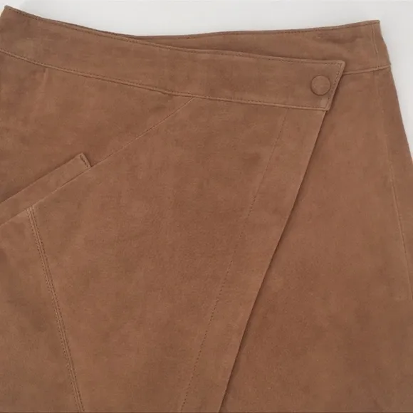Blank NYC High Rise Suede Wrap Skirt Size 25