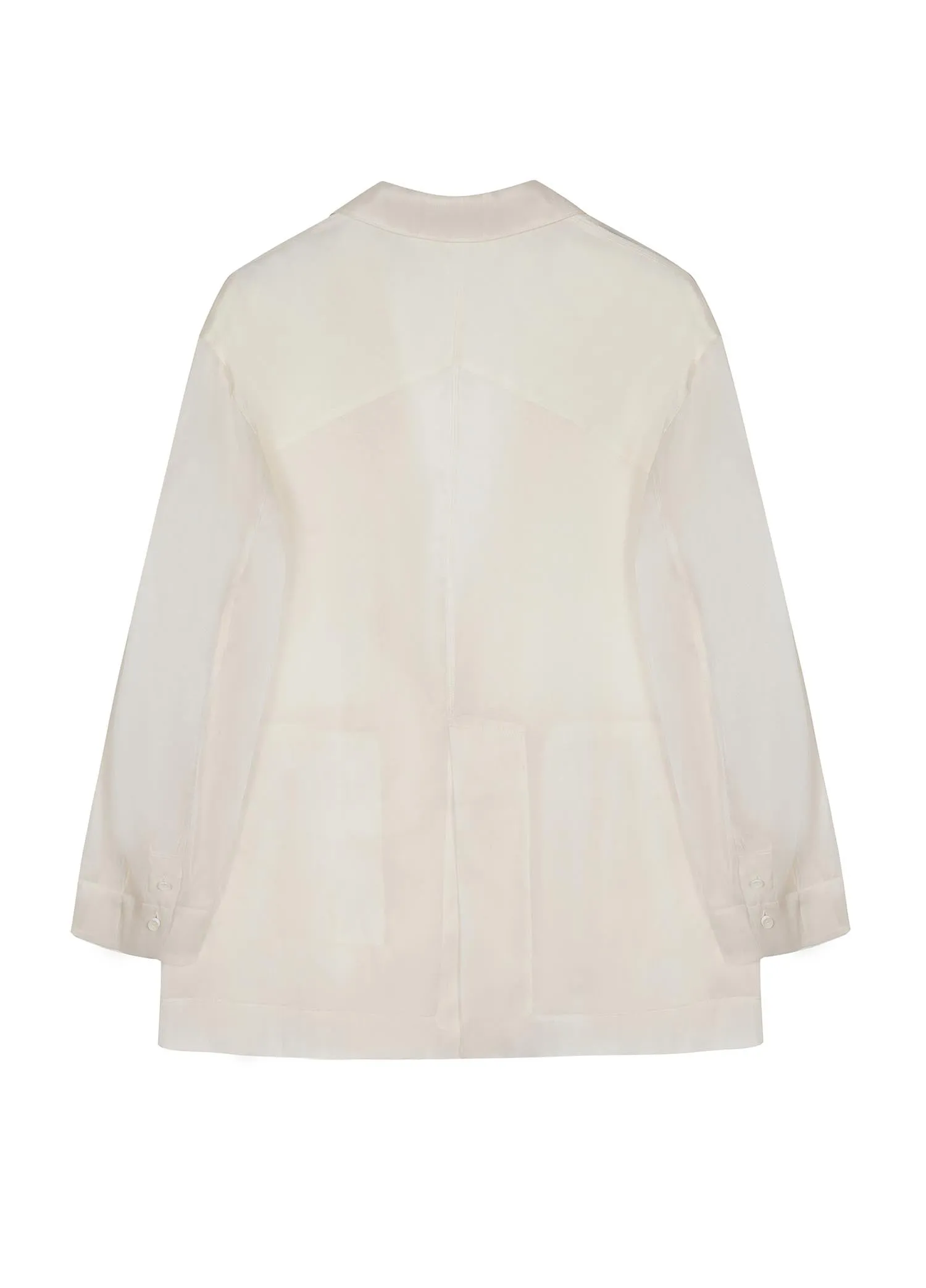 Blazer / JNBY Loose Fit Silk Cotton Blended Solid Blazer