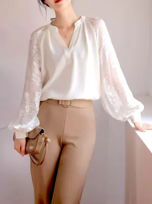 Blouse Fluide Dentelle - Marina