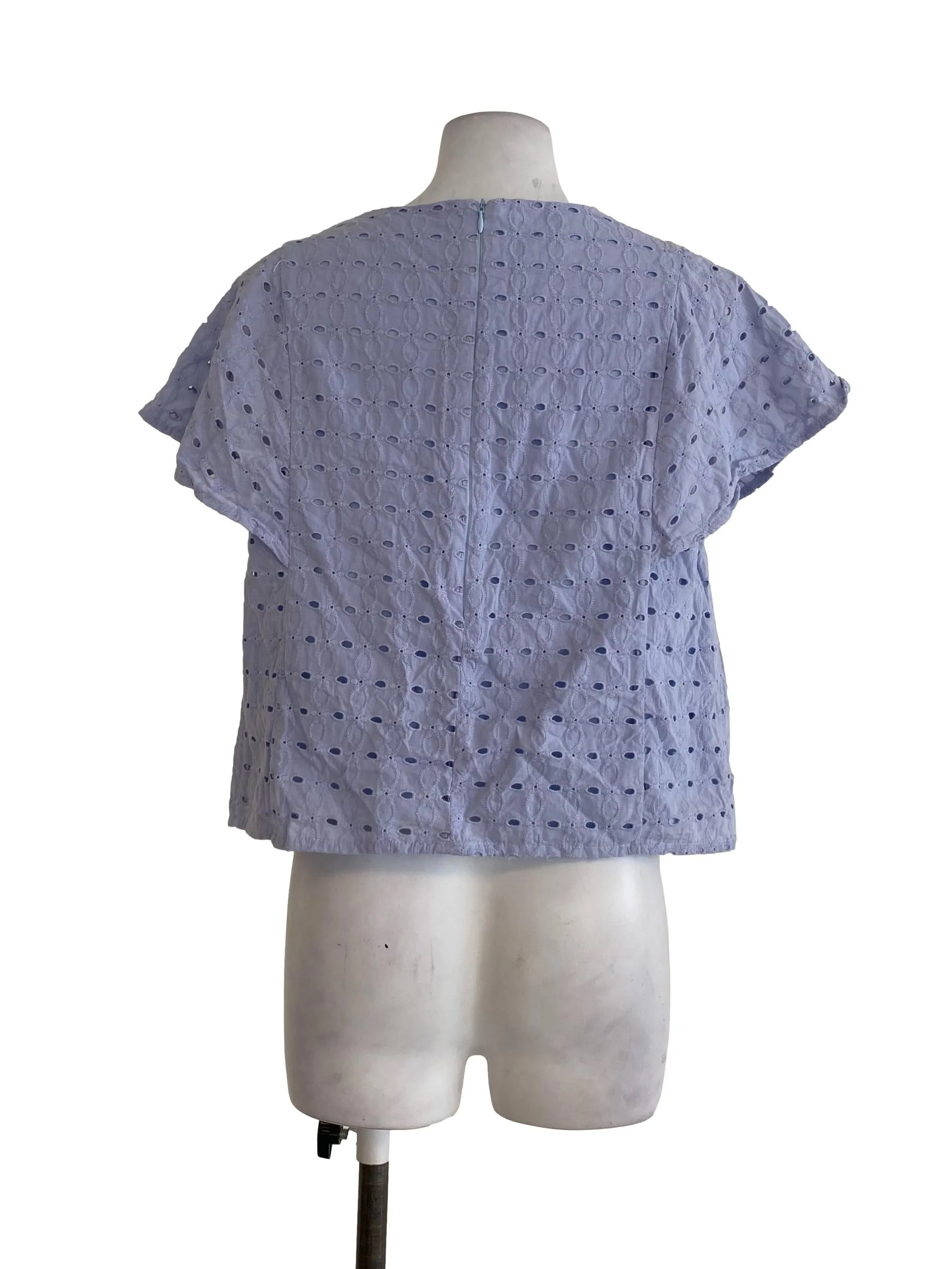 Blue Embroidary Blouse