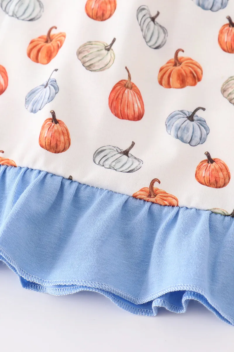 Blue Pumpkin Ruffle Dress