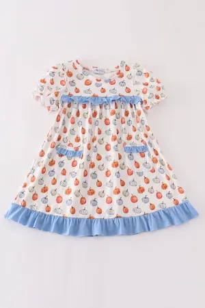 Blue Pumpkin Ruffle Dress