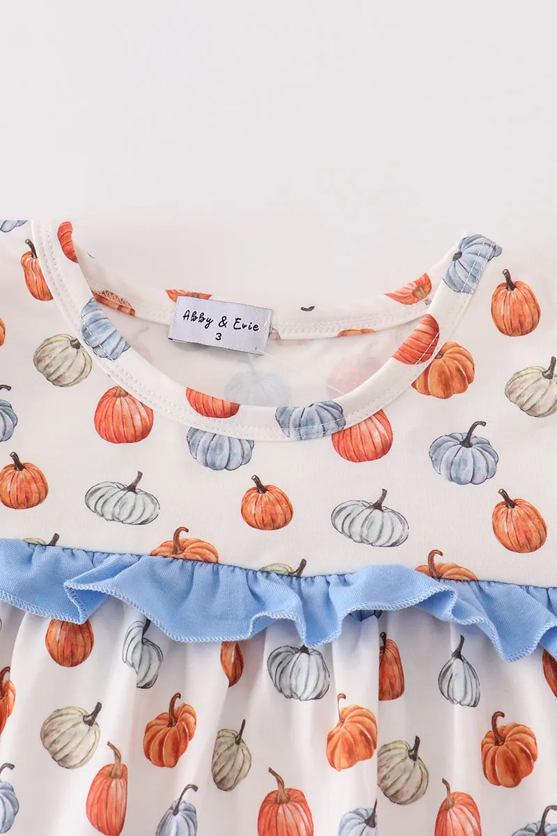 Blue Pumpkin Ruffle Dress