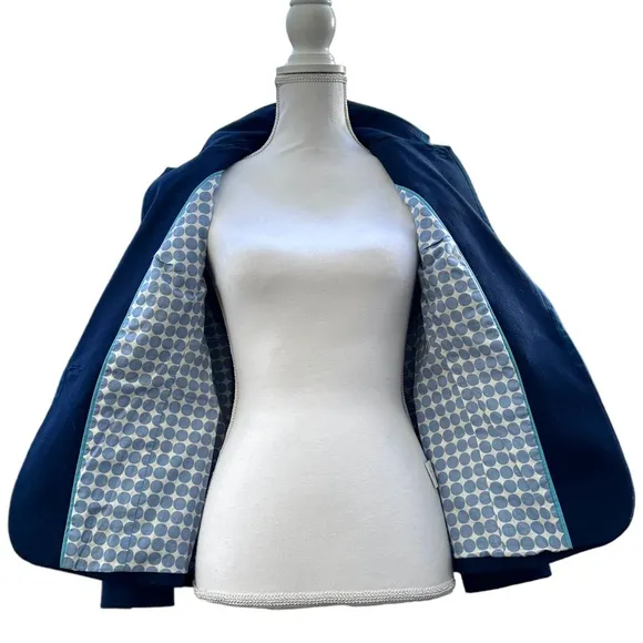 Boden - Picardy Tipped Navy Cotton Blaze, Size 6P