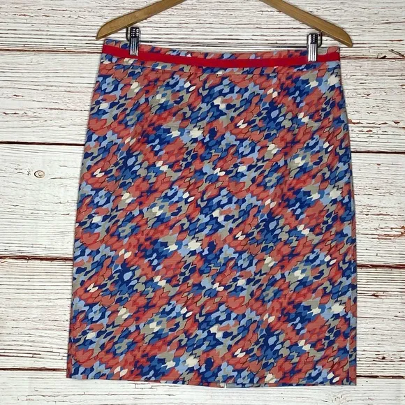 Boden Watercolor Pencil Skirt Sz 10