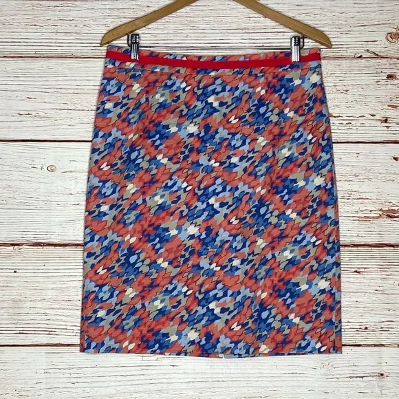 Boden Watercolor Pencil Skirt Sz 10