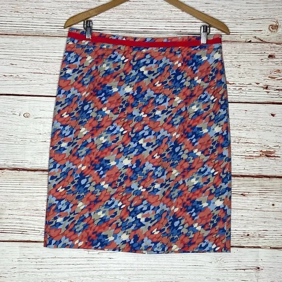 Boden Watercolor Pencil Skirt Sz 10