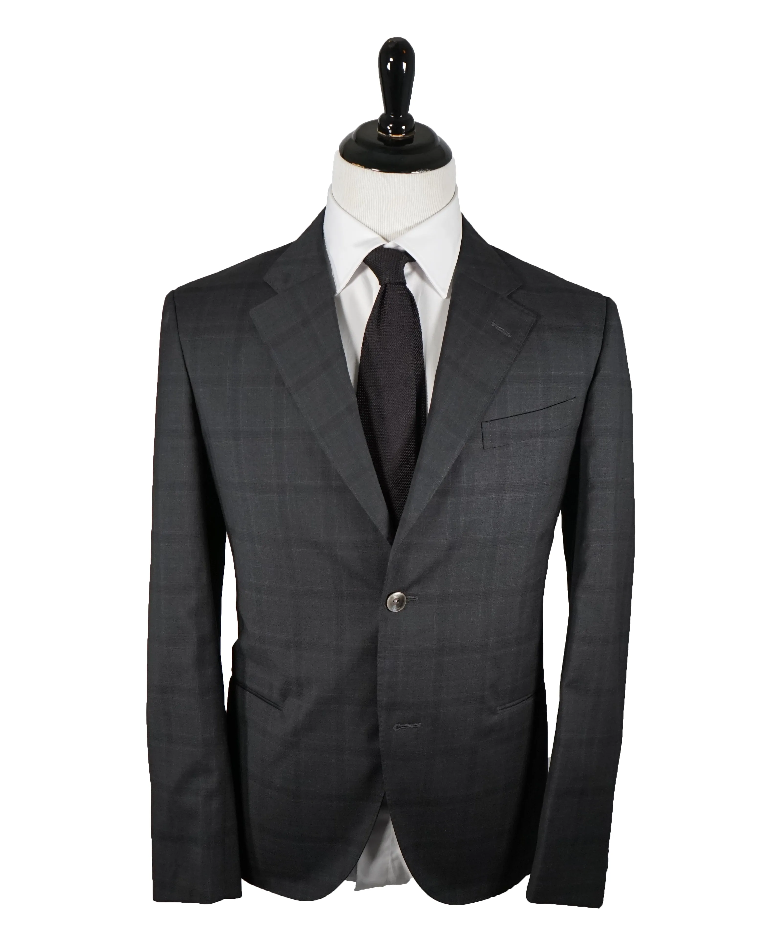 BOGLIOLI - Milano Semi-Lined Wool MOP Button Plaid Check Suit - 42R