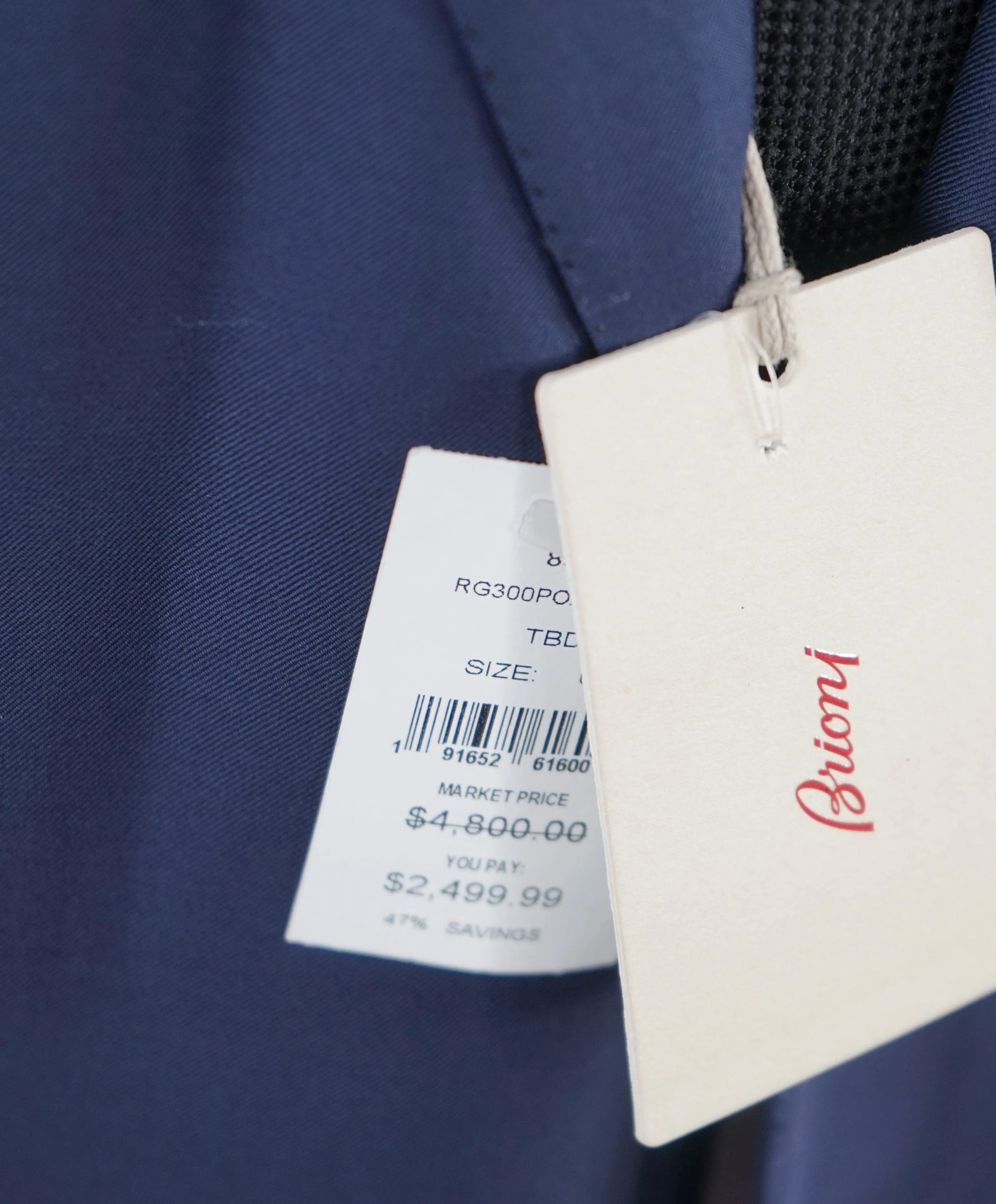 BRIONI - NAVY 160'S 2-Button "COLOSSEO" Hand Made In Italy Blazer - 50R US