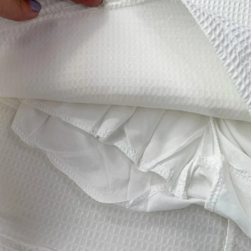 Bubble Sleeve  Skirt Suit