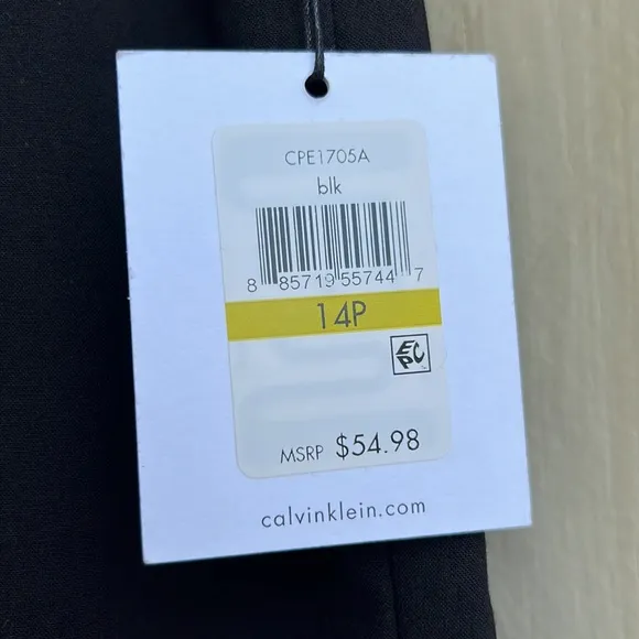 Calvin Klein Black Pencil Skirt_Size 14P