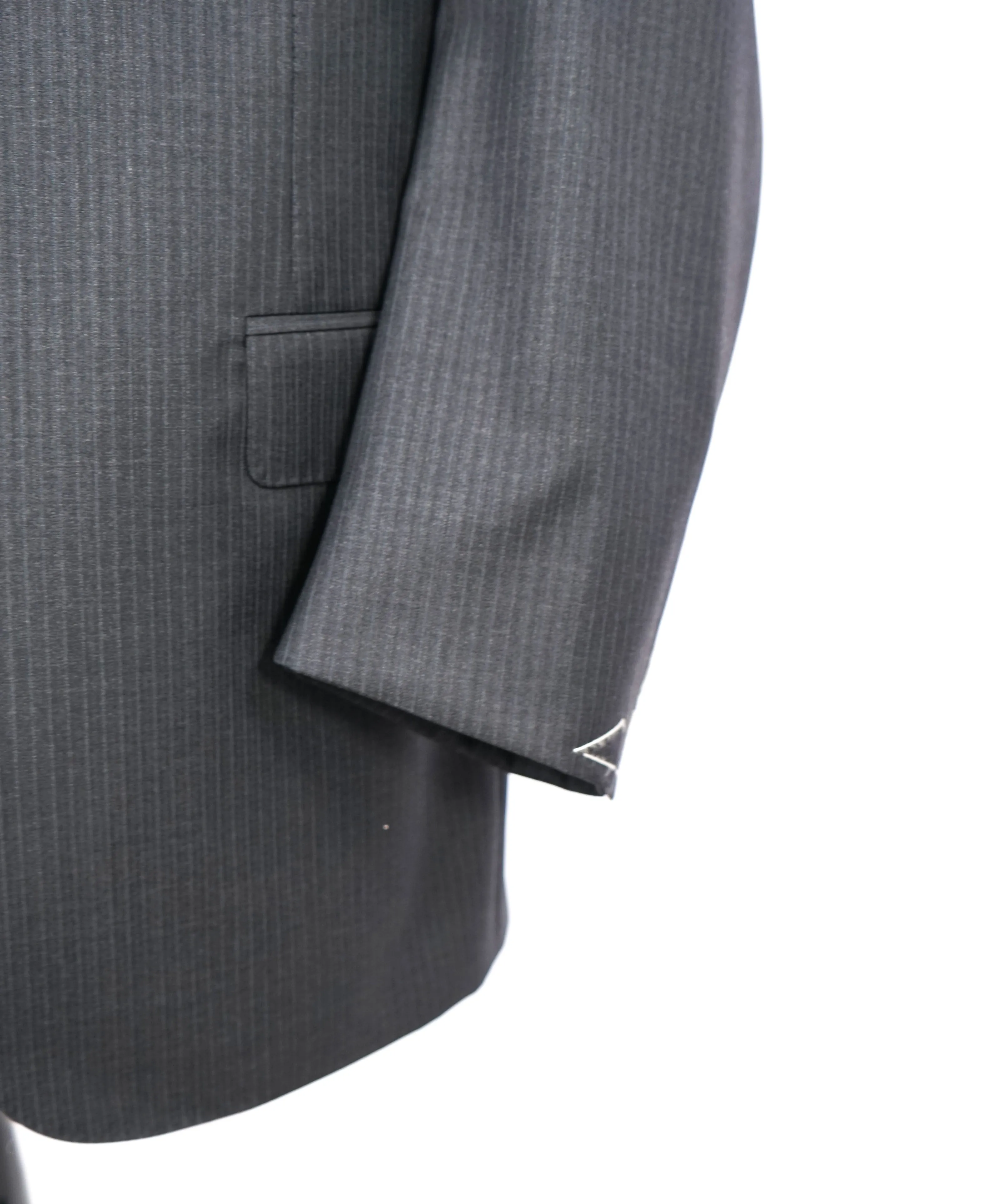 *CANALI EXCLUSIVE* - PREMIUM Collection Super 150's Narrow Stripe Gray Suit  - 50R