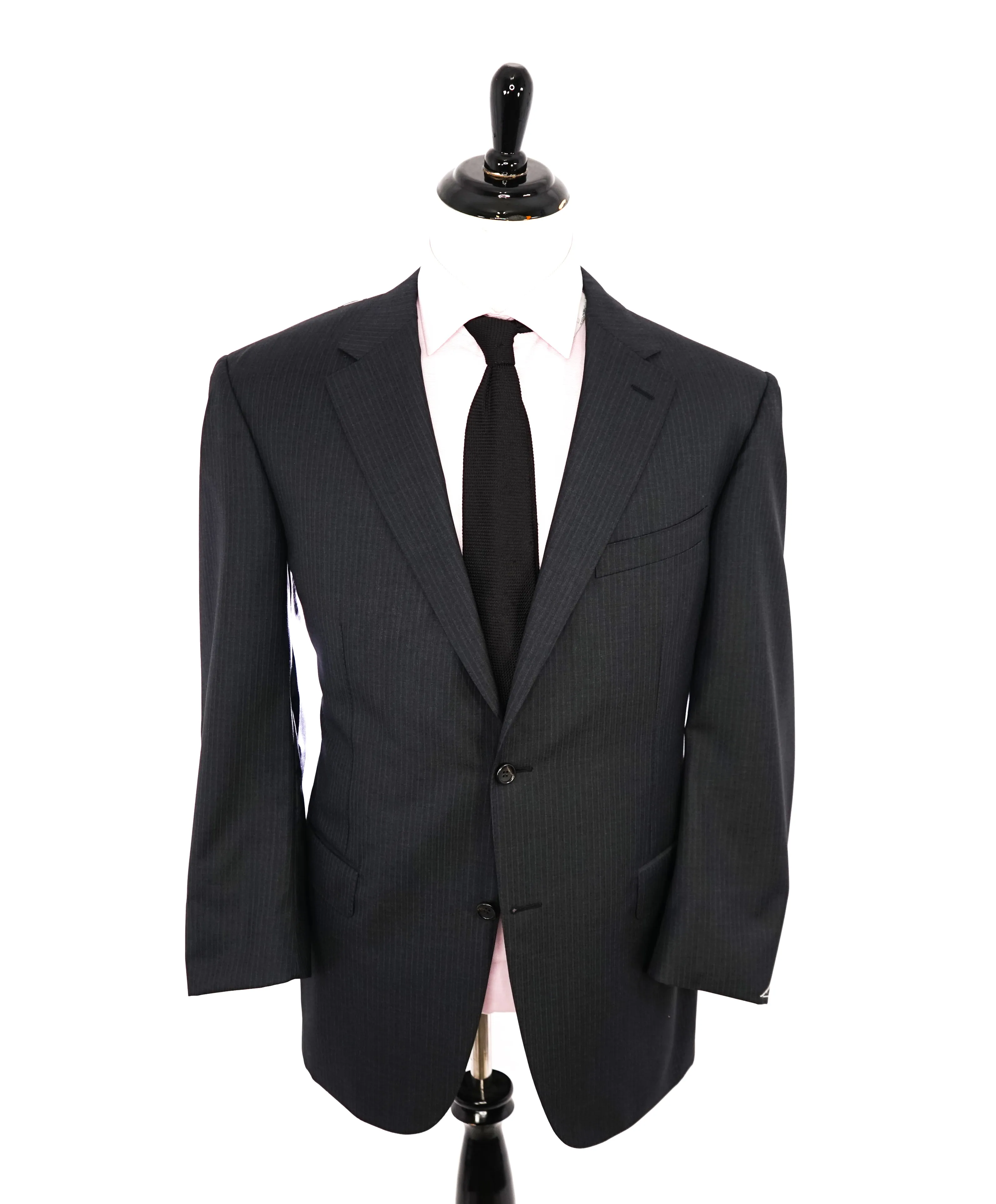 *CANALI EXCLUSIVE* - PREMIUM Collection Super 150's Narrow Stripe Gray Suit  - 50R