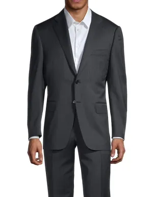 *CANALI EXCLUSIVE* - PREMIUM Collection Super 150's Narrow Stripe Gray Suit  - 50R