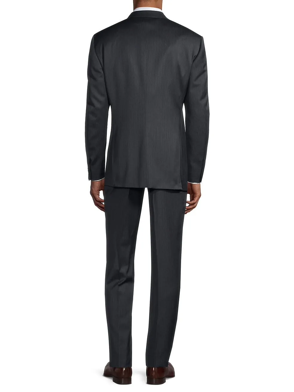 *CANALI EXCLUSIVE* - PREMIUM Collection Super 150's Narrow Stripe Gray Suit  - 50R