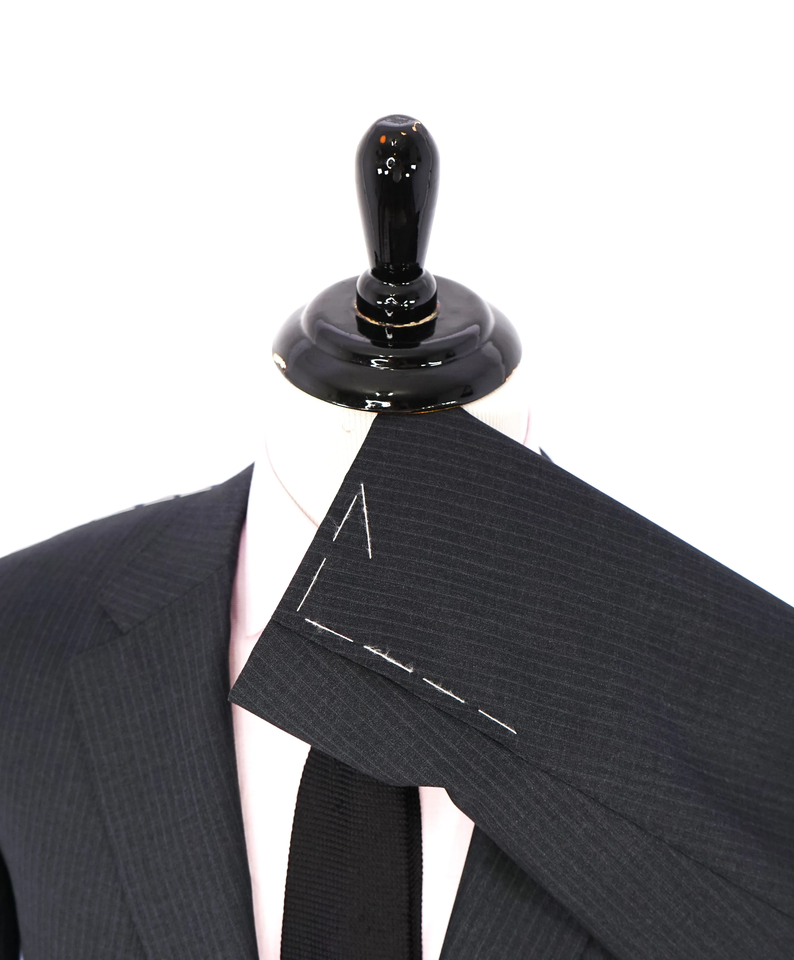 *CANALI EXCLUSIVE* - PREMIUM Collection Super 150's Narrow Stripe Gray Suit  - 50R