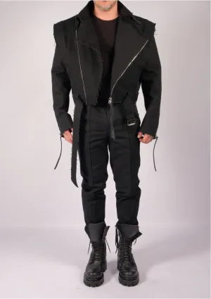 Canvas Jacket with Zippers