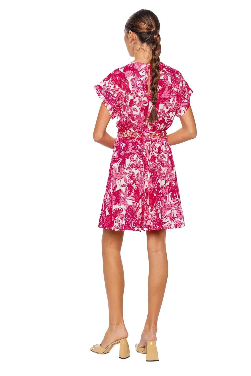 Cecile Pink Jengel Mini Dress