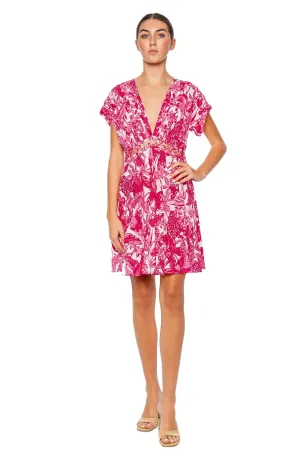 Cecile Pink Jengel Mini Dress