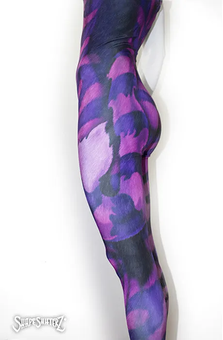 Cheshire Cat Cosplay & Dance Unitard - Ultra Contour with Printed on Tail