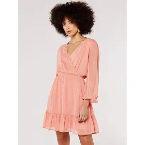 CHIFFON RUFFLE DRESS