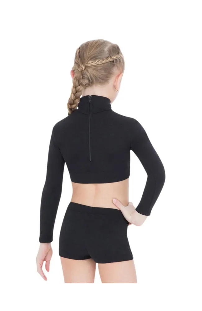 Child Turtleneck Long Sleeve Crop